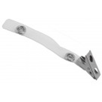 BRADY PEOPLE ID, BADGE HOLDER/CLIP, 2 HOLE CLIP, CLEAR VINYL STRAP, 3 12INCH, PACK OF 100